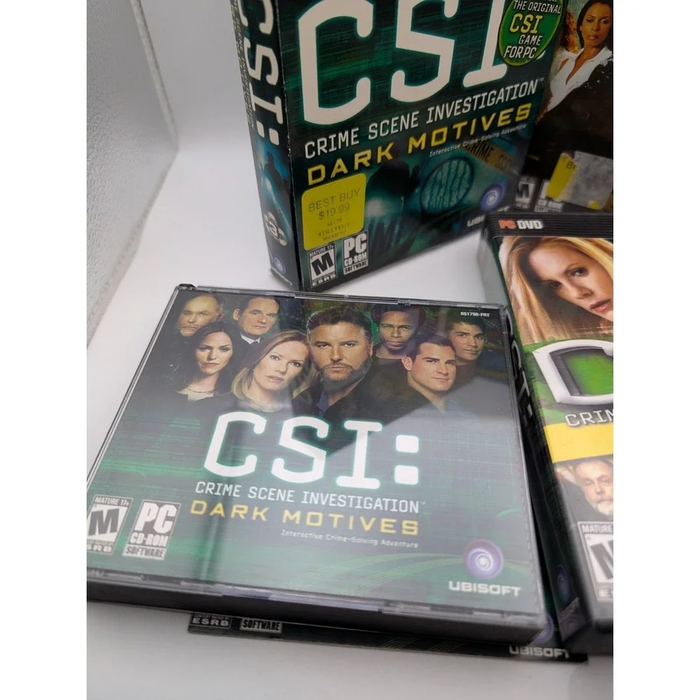 CSI MIAMI PC CD-ROM 3 Game Lot CRIME SOLVING, Miami Sealed New +‎ Dark Motives